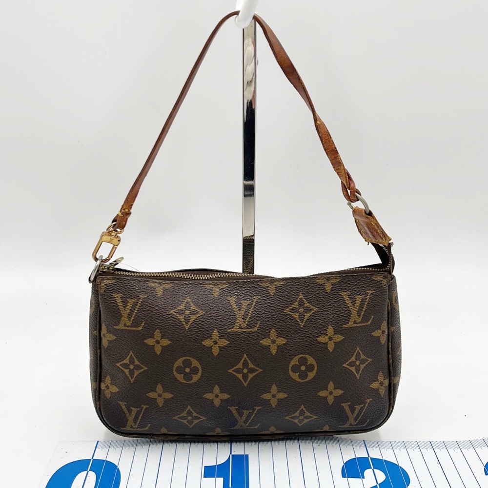 Louis Vuitton Brown Monogram pochette gm